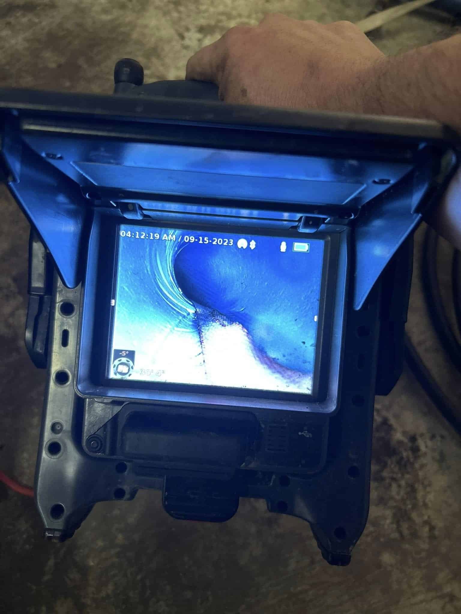 Thompson Trenchless and Hydro Jetting uses a camera to check pipes for problems before doing any pipe cleaning or repairs.