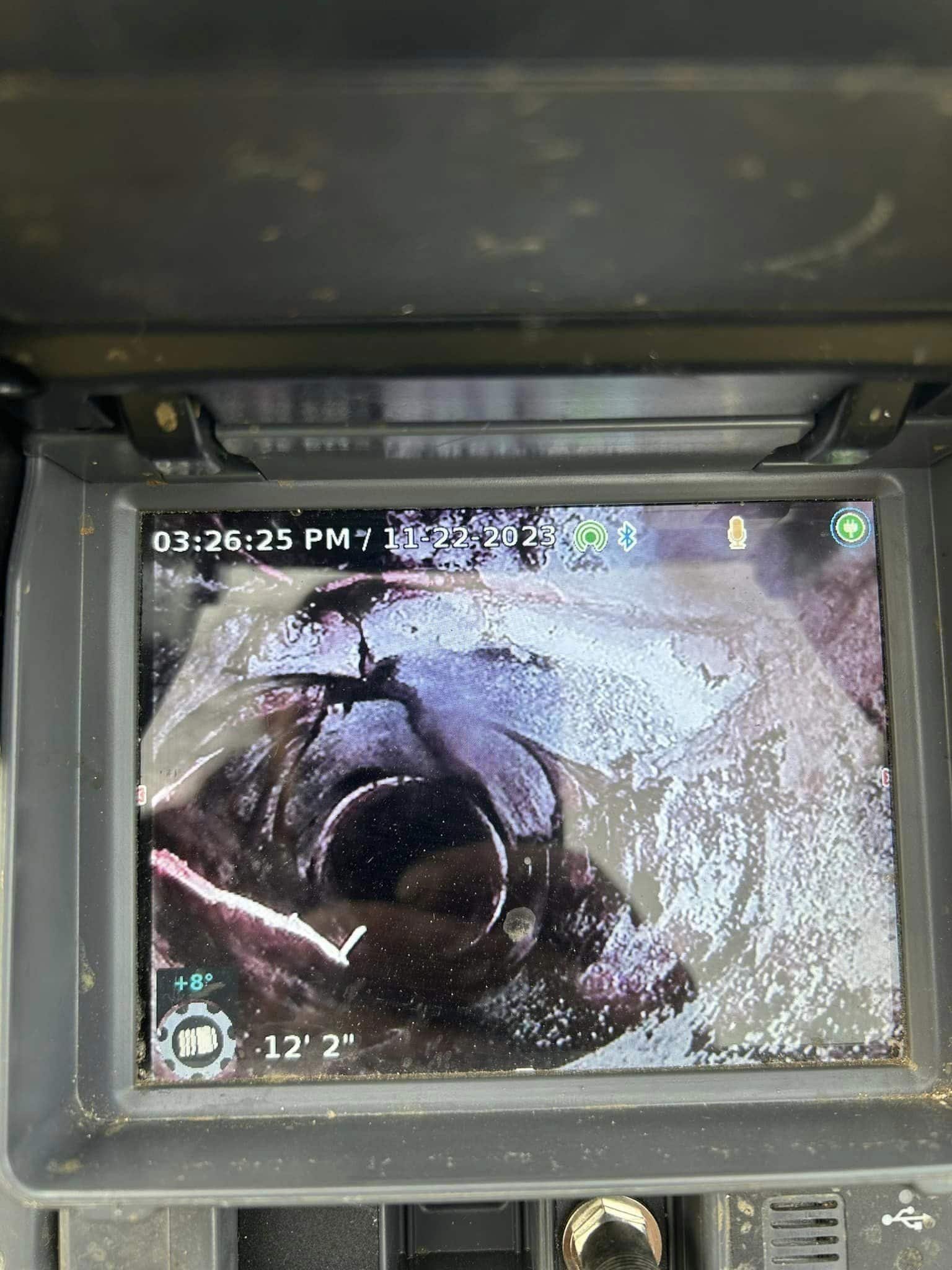 Thompson Trenchless and Hydro Jetting inspects pipes, showing where repairs or cleaning like hydro jetting may be needed.