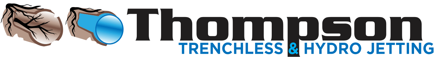 Thompson Trenchless and Hydro Jetting logo showing trust for fixing broken pipes and keeping your drains working well.