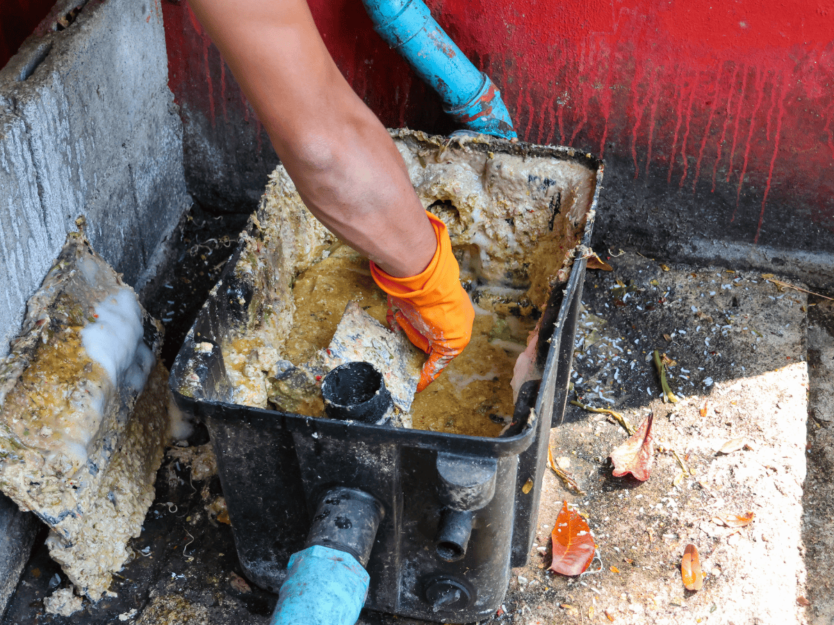 Thompson Trenchless and Hydro Jetting helps clean clogged drains filled with fat and waste to keep pipes working well.