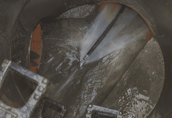 Thompson Trenchless and Hydro Jetting cleans sewer pipes using powerful water jets to clear out debris and fix blockages.