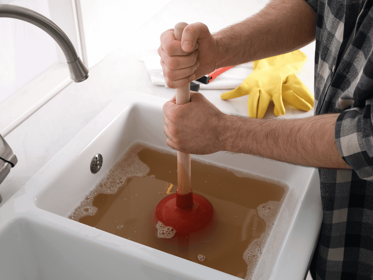 A blocked kitchen sink needs help; Thompson Trenchless and Hydro Jetting can fix tough clogs with expert plumbing services.