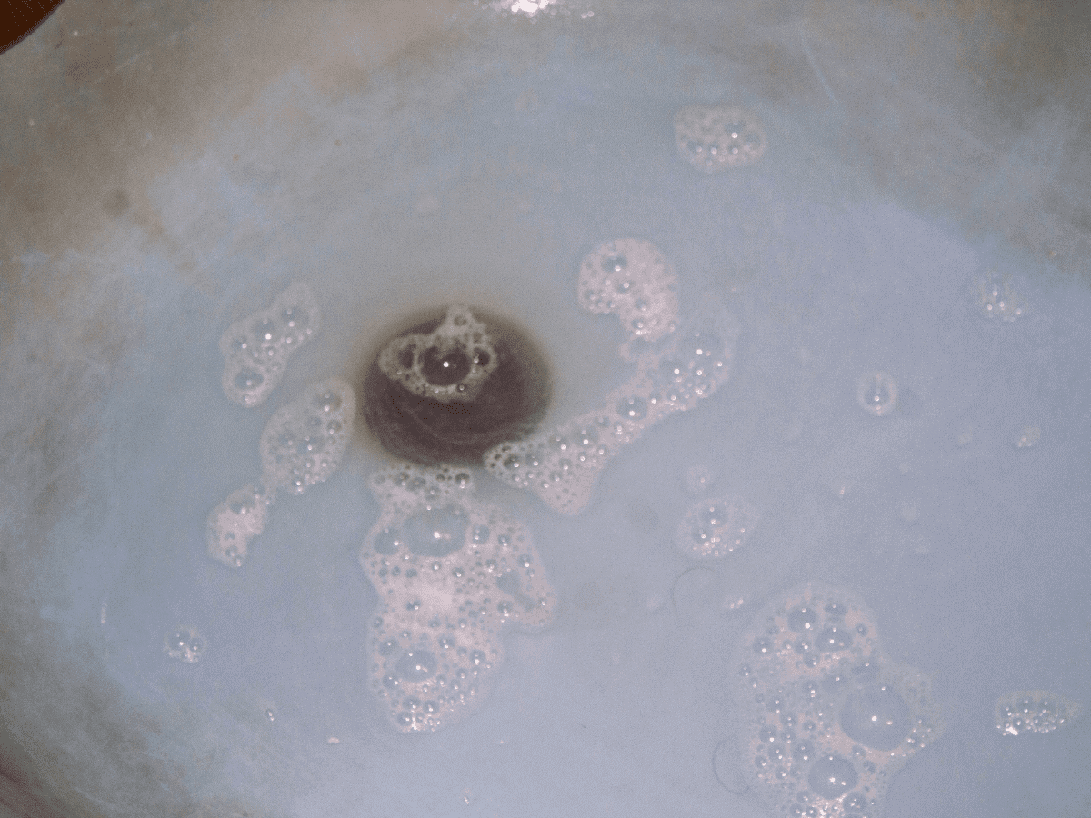 A draining sink shows that Thompson Trenchless and Hydro Jetting can help with sewer line or pipe inspection if needed.