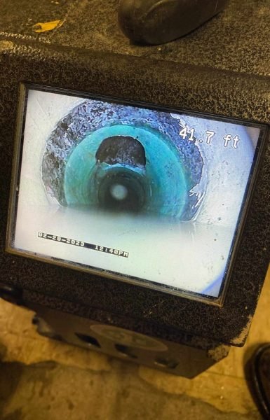 Thompson Trenchless and Hydro Jetting uses a pipe camera to spot blockages before cleaning or recommending repairs.